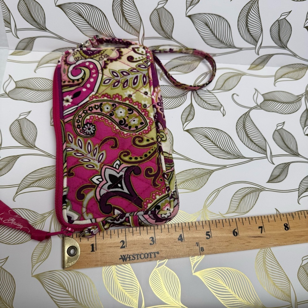 Vera Bradley Pink Floral Women's Wristlet - Picture 5 of 13
